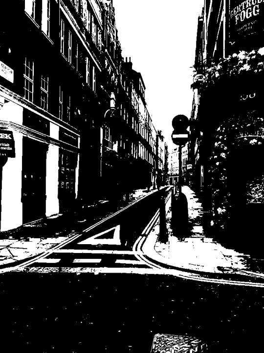 street b and w